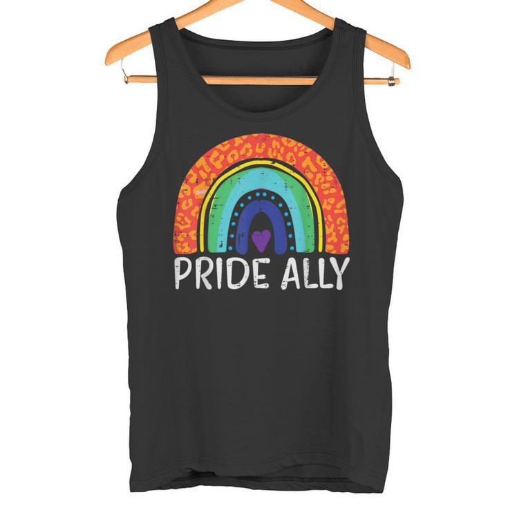 レインボーフラッグ プライド アリー ゲイプライド 月 Lgbtq Ally Lgbt タンクトップ