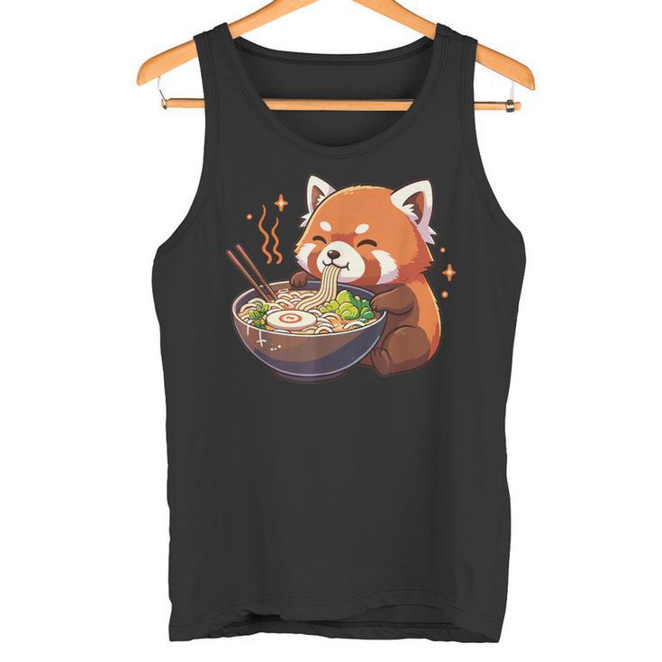 レッサーパンダ ラーメン かわいいレッサーパンダ タンクトップ