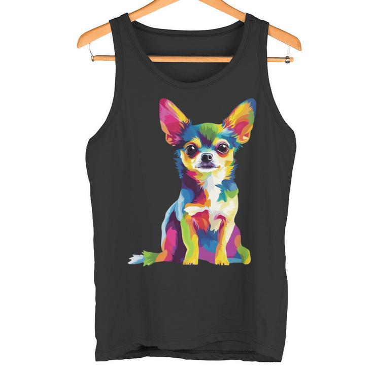 ヴィンテージ レトロ チワワ 犬 かわいい グルービー 犬 長袖tシャツ タンクトップ