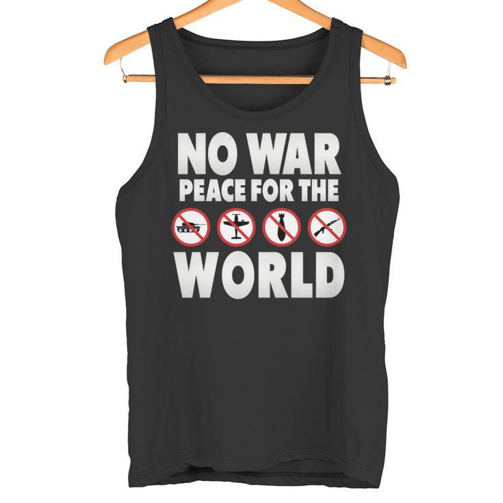 戦争禁止、平和、反戦、戦争禁止 長袖tシャツ タンクトップ