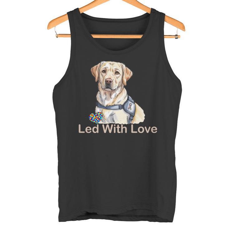 自閉症啓発サポート犬ラブラドールのニューロダイバーシティ 長袖tシャツ タンクトップ