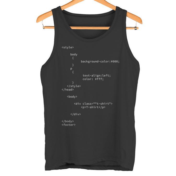 面白い Html Css Js ウェブデベロッパーコードファン タンクトップ