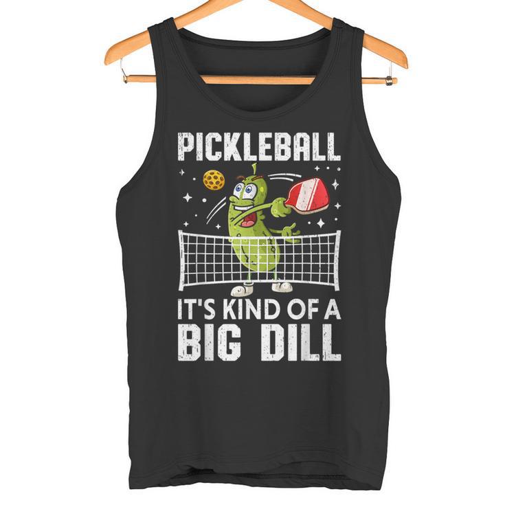 面白いピックルボールtシャツ It's Kind Of A Big Dill パドルボール タンクトップ