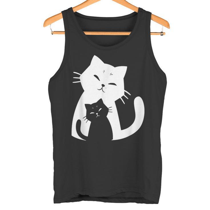 黒猫と白猫 タンクトップ
