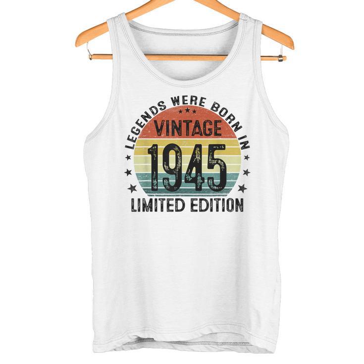 79歳ギフトtシャツ 1945年のベスト・オブ・レジェンド 1945年に誕生 タンクトップ