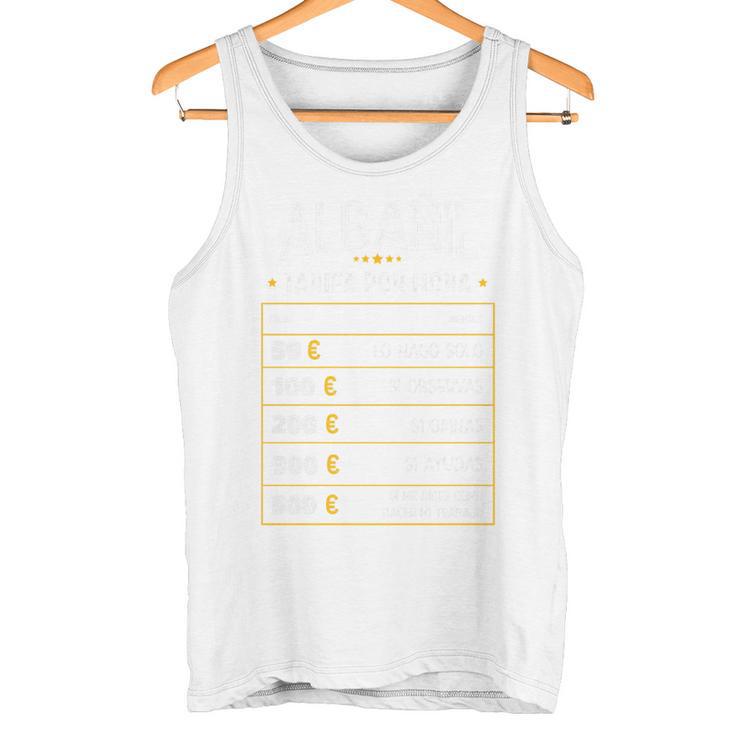 Albañil Tarifa Por Hora De Albañil Diseño Gracioso Camiseta sin mangas