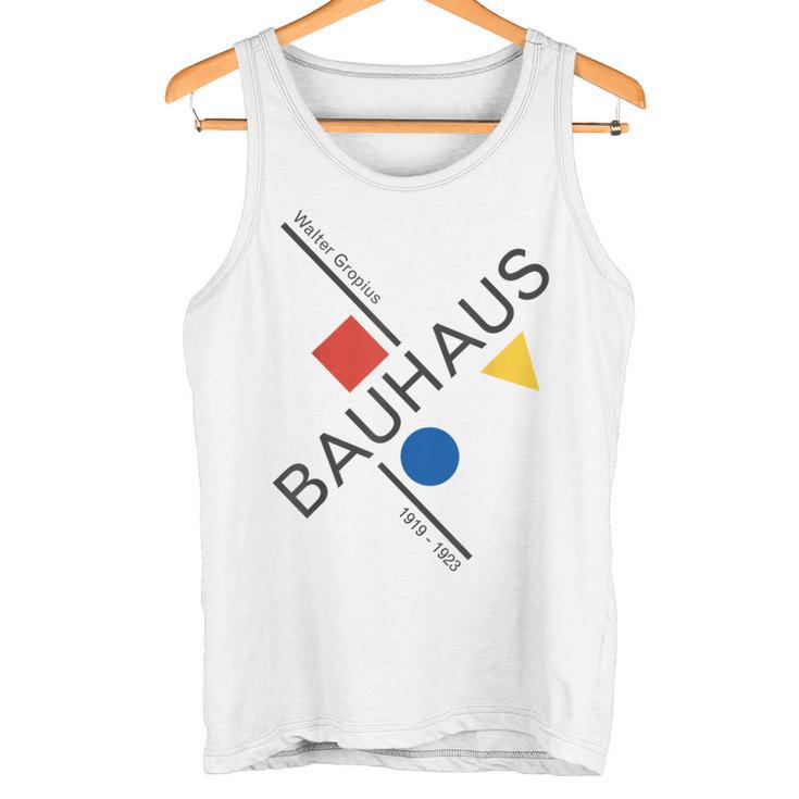 Bauhausムーブメントtシャツ、1923年建築作品。 タンクトップ
