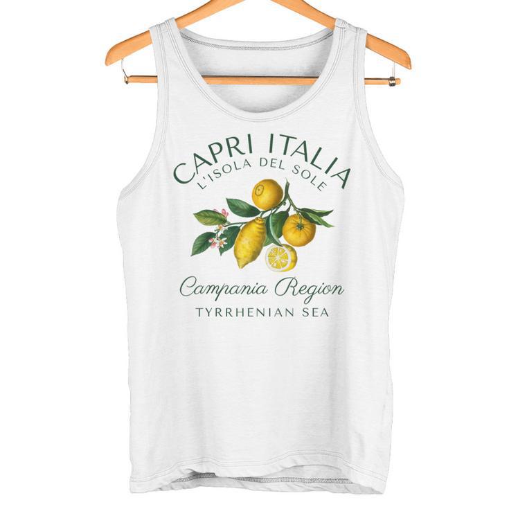 Capri Italia レモン 旅行 カンパニア ティレニア海 イタリア タンクトップ