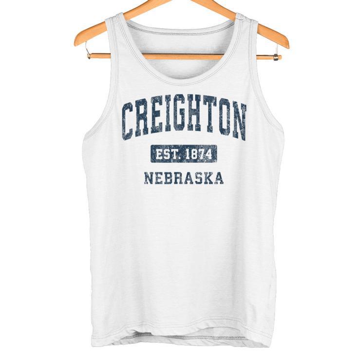 Creighton ネブラスカne ビンテージアスレチックスポーツデザイン タンクトップ