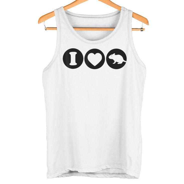 De Ratas I Love Rat De Ratas Camiseta sin mangas
