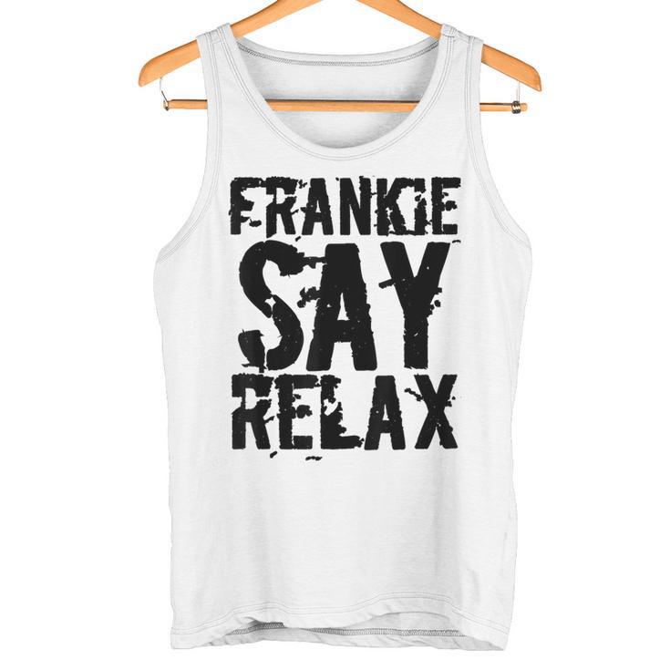Frankieay Relax 太字フォントシャツ タンクトップ