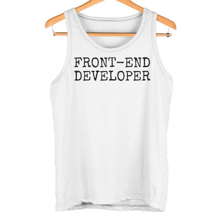Front End Developer タンクトップ