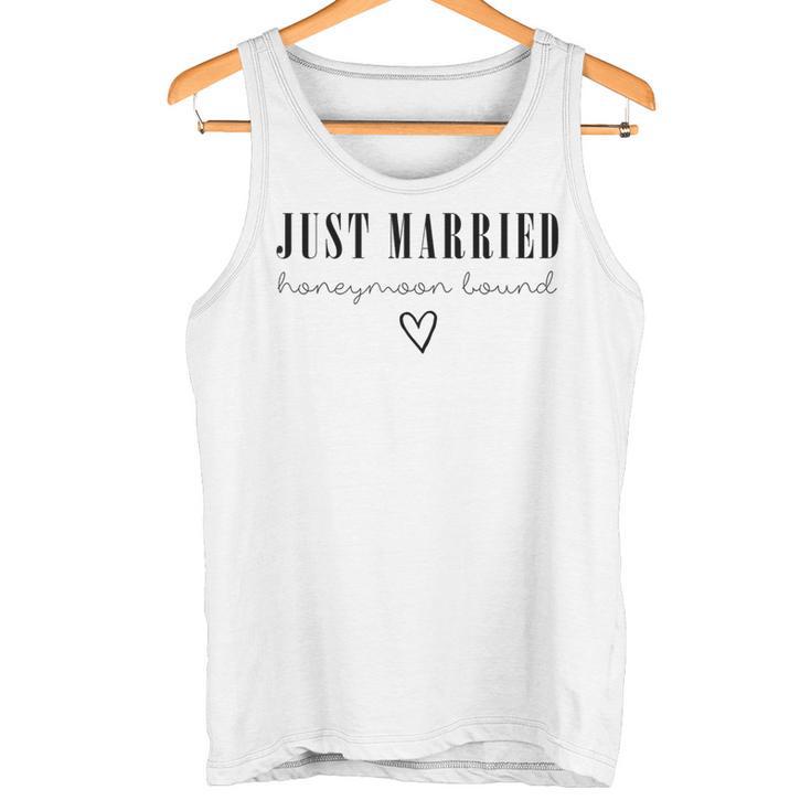 Just Married、ハネムーンバウンドtシャツ、ウェディングギフト タンクトップ