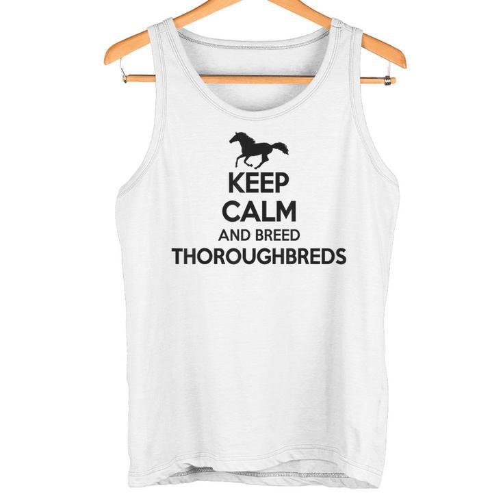 Keep Calm And Breed ファーマーブリーダー 馬サラブレッド タンクトップ
