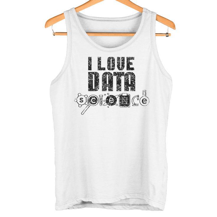 I Love Datacience Analytics アナリストサイエンティスト タンクトップ