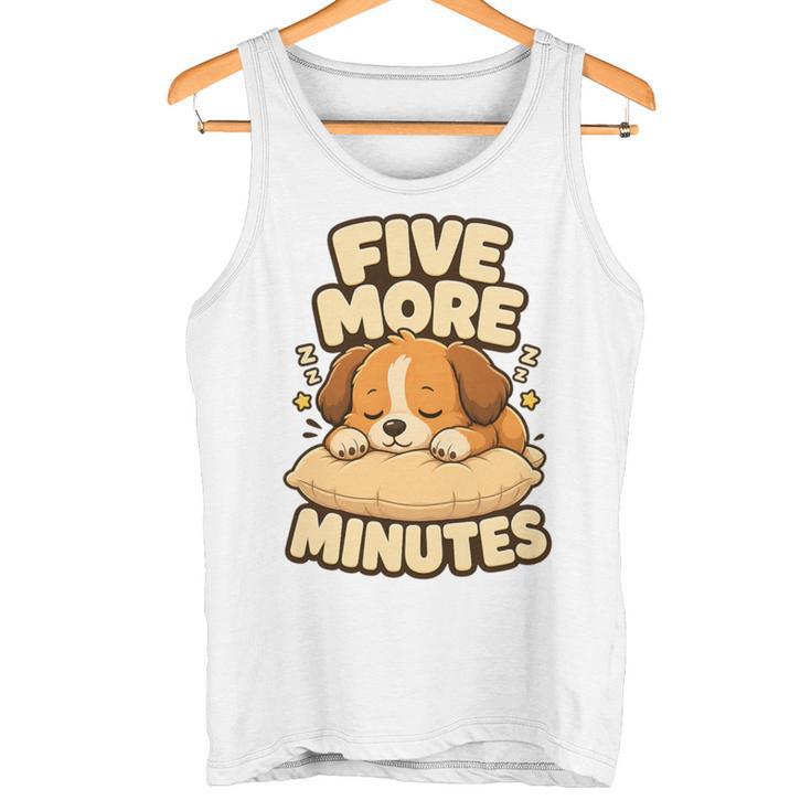Motivo Cachorro Cinco Minutos Más Camiseta sin mangas