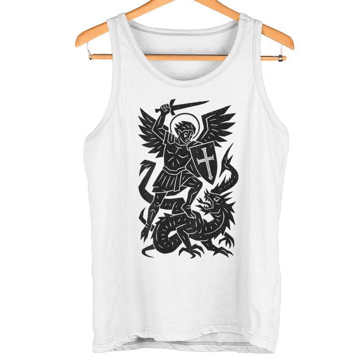 San Jorge Y El Dragón -Anto Católico Ortodoxo Camiseta sin mangas