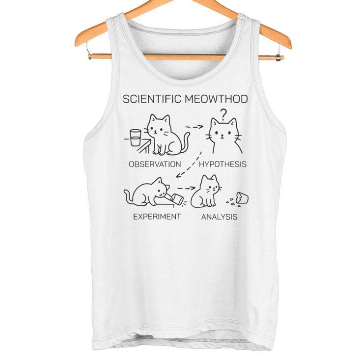 Scientific Meowthod 面白い 科学 猫 先生 生 クール タンクトップ