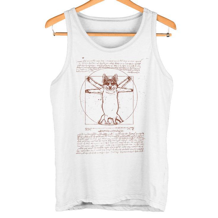 Vitruvian Corgi タンクトップ