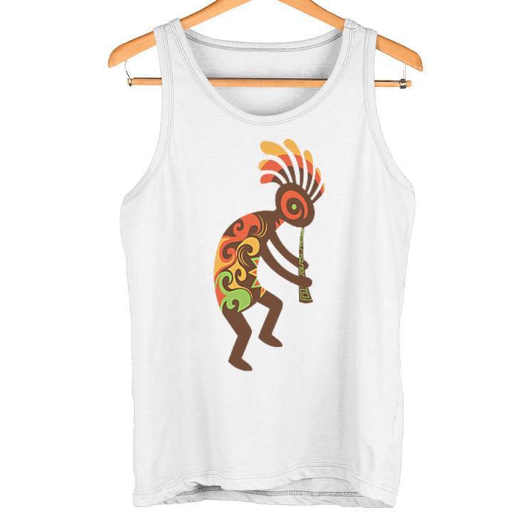 ココペリネイティブアメリカンtシャツ スモールプリント タンクトップ
