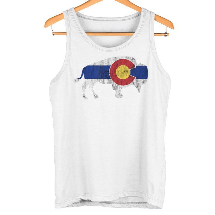 コロラド州旗バッファローtシャツ 美しいネイティブコロラドtシャツ タンクトップ