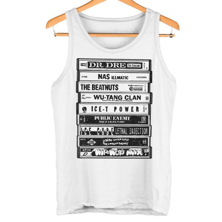 ヒップホップアーティストカセットtシャツ オールドスクールラップtシャツ タンクトップ
