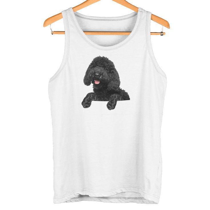 ブラックラブラドゥードル ポケット入り ラブラドゥードル犬愛好家 長袖tシャツ タンクトップ