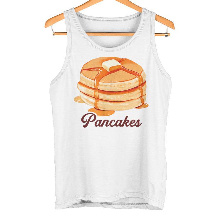 ホットケーキ パンケーキ Pancakes バター はちみつ イラスト 喫茶店 洋菓子 レトロ 水彩 綺麗 かわいい タンクトップ