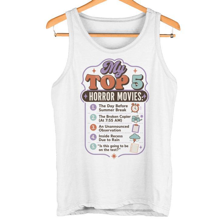 ホラー映画 教師 ユーモア 学校 映画 パロディ トップ5 長袖tシャツ タンクトップ
