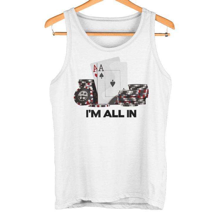 ポーカーエース、I Am All In タンクトップ