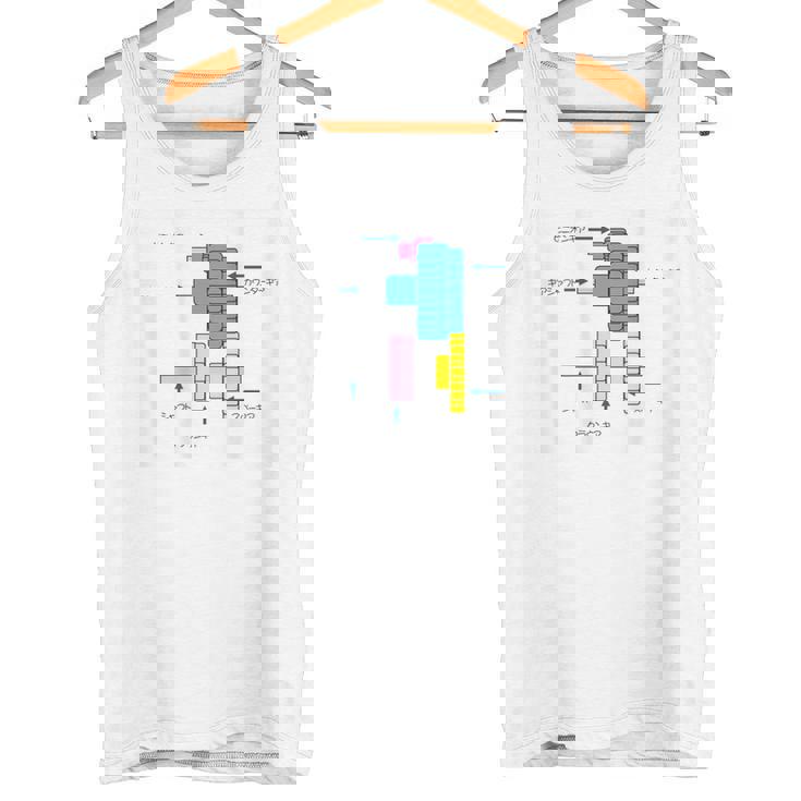 ミニ四駆 ギアイラストプリント タンクトップ