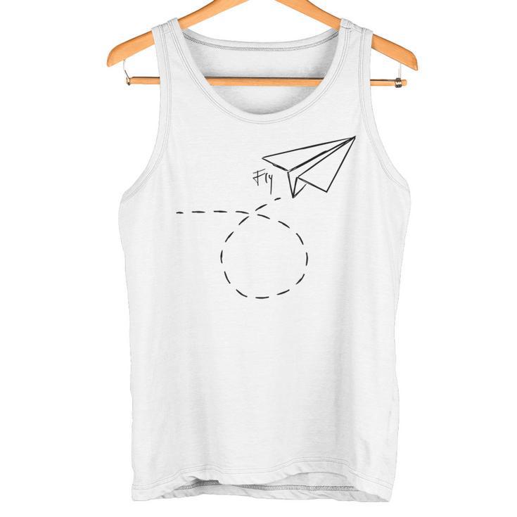 紙飛行機フライtシャツ折り紙折り紙パイロット タンクトップ
