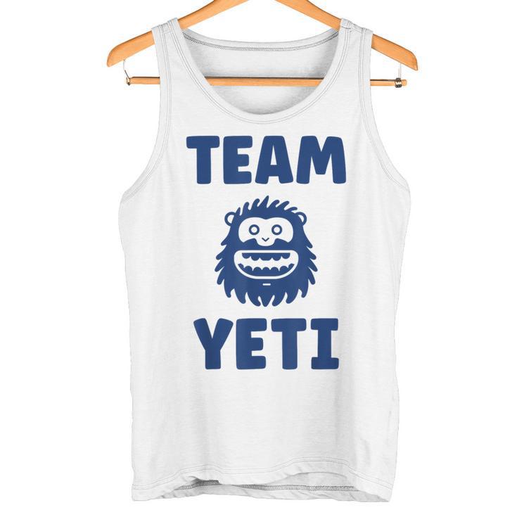 野獣のイエティ 忌まわしい雪だるまのユーモア 私はイエティが大好き Team Yeti タンクトップ