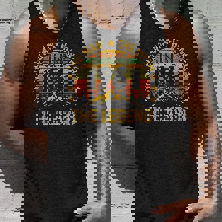 60 Years Old Birthday The Man Myth Legend 1961年6月 タンクトップ 彼への贈り物