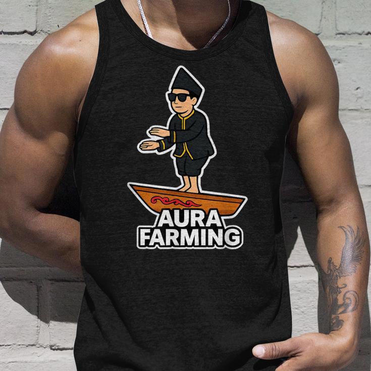 Aura Farming オーラ ウェーブ インドネシアボート ミーム エネルギー バイブ タンクトップ 彼への贈り物
