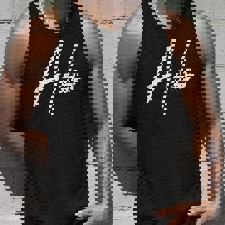 Beautiful Handwritten Font Ado Calligraphy タンクトップ 彼への贈り物