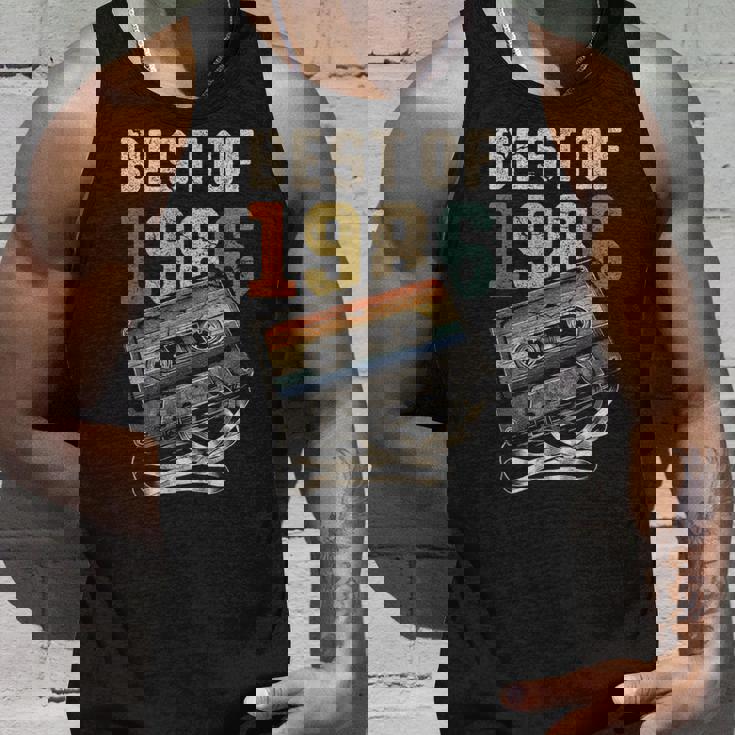 Best Of 1986 カセットテープ 40年 音楽 レトロ 誕生日 タンクトップ 彼への贈り物