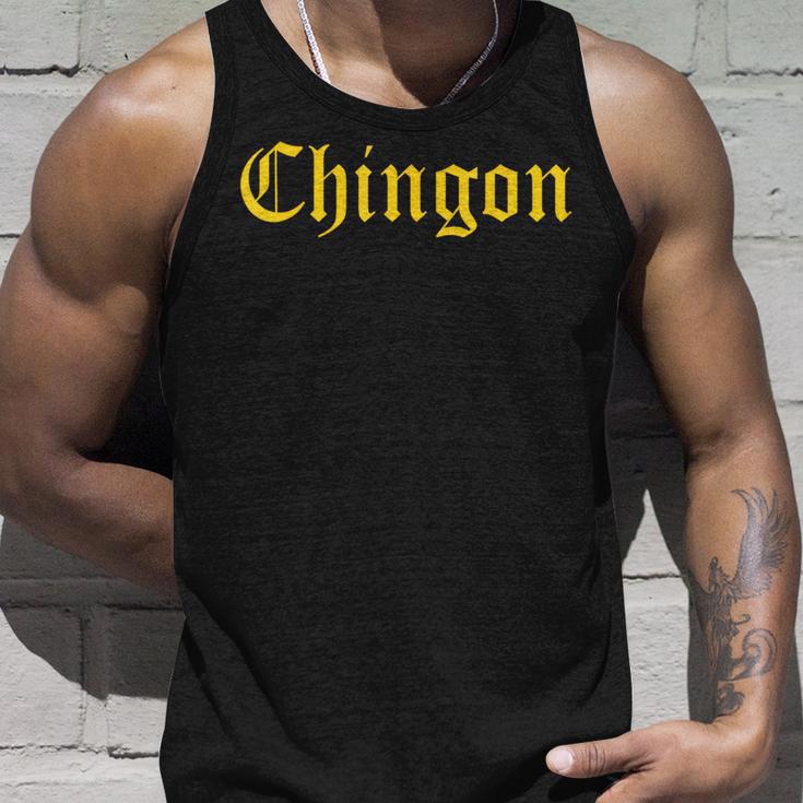Chingon、素晴らしいメキシコの人気フレーズ タンクトップ 彼への贈り物