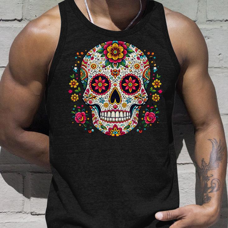 Day Of The Dead シュガースカル Dia De Los Muertos タンクトップ 彼への贈り物