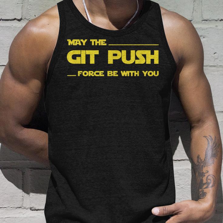 Developer May The Git Push Force Be With You タンクトップ 彼への贈り物