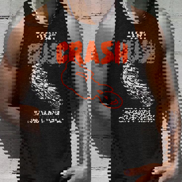 I Dont Crash ダートバイク 面白い モトクロス バイカー メンズ レディース キッズ タンクトップ 彼への贈り物