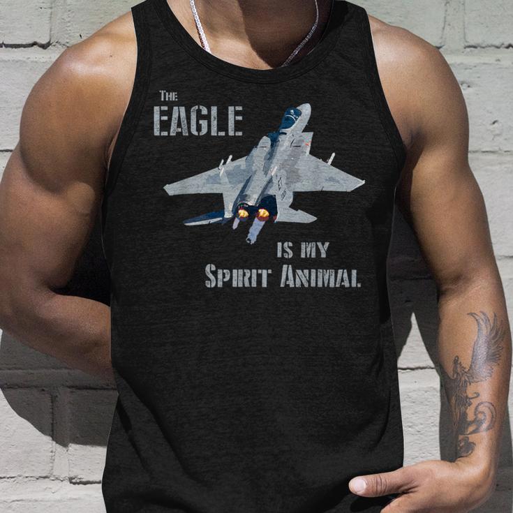 The Eagle Is Mypirit Animal F-15 戦闘機 飛行機 タンクトップ 彼への贈り物