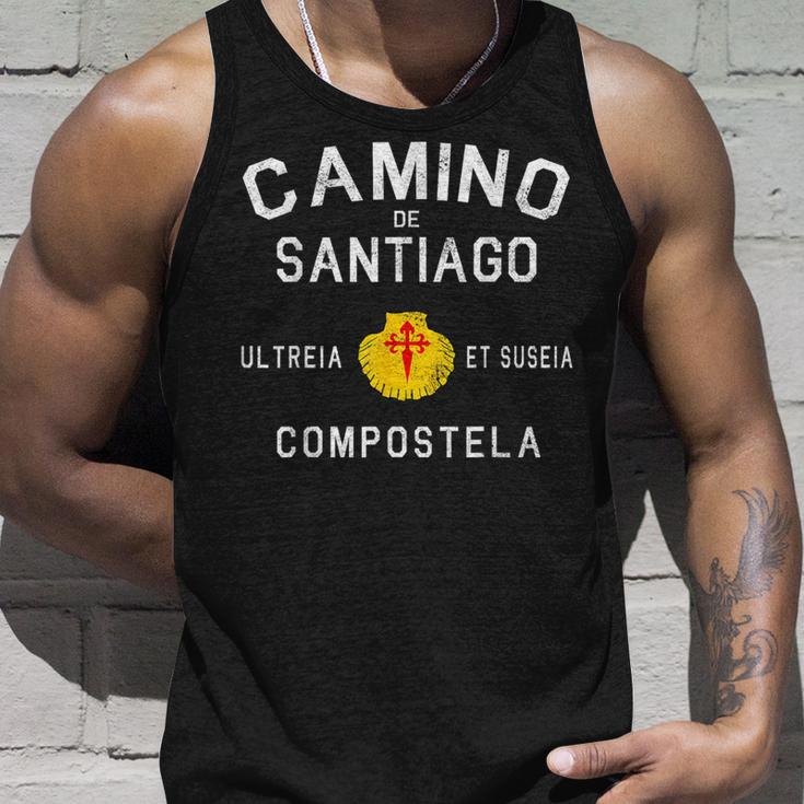 El Camino Deantiago Buen Caminot James Way ハイキングギフト タンクトップ 彼への贈り物