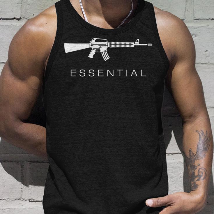 Essential Weapons ガンシャツ Ar-15 アサルトライフル銃 長袖tシャツ タンクトップ 彼への贈り物