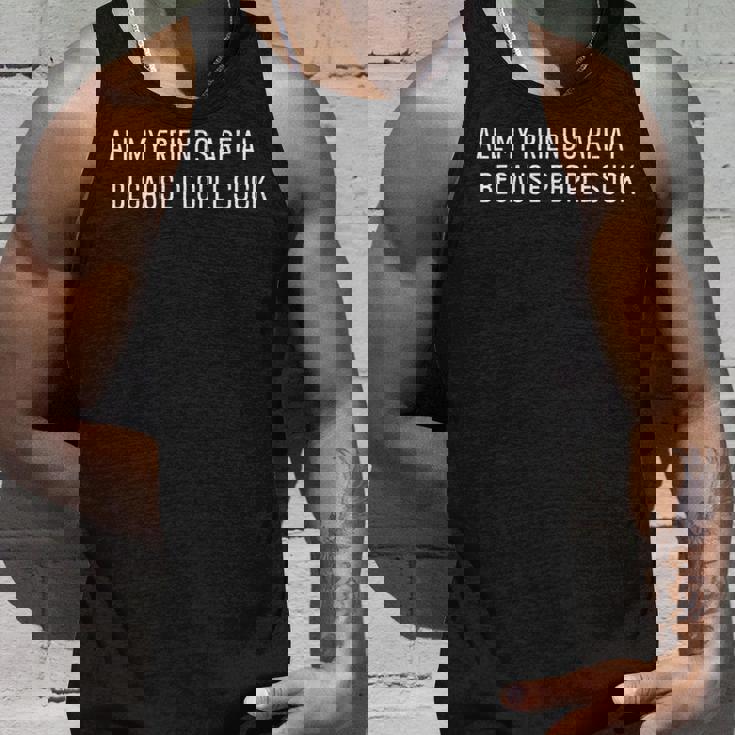 Ai All My Friends Are Ai Because Peopleuck タンクトップ 彼への贈り物