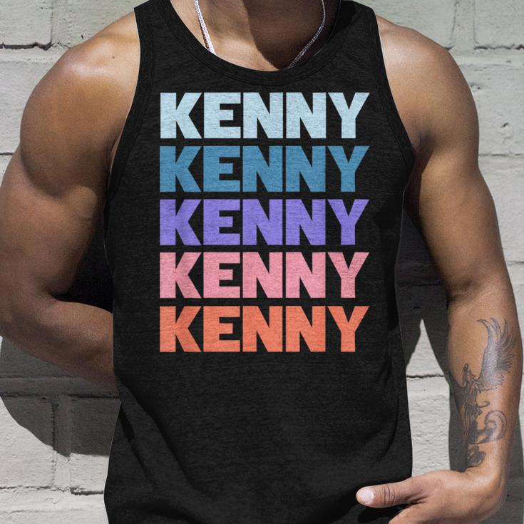 Modern Repeated Text Kenny タンクトップ 彼への贈り物