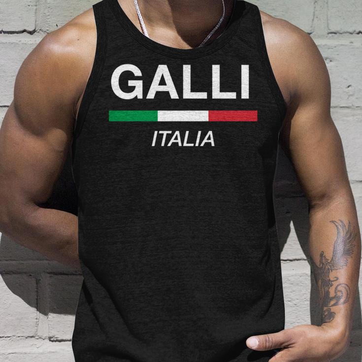 Galli イタリア製 ファミリーネーム イタリア 国旗 長袖tシャツ タンクトップ 彼への贈り物
