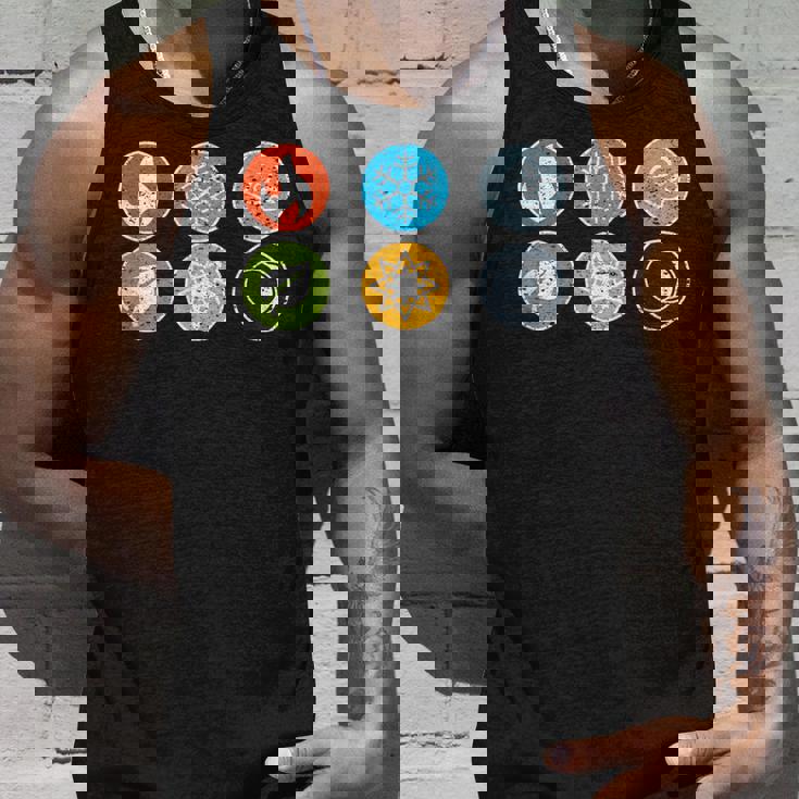 Gloomhaven Elements シンボル 火 氷 空 地球 ライトダーク タンクトップ 彼への贈り物