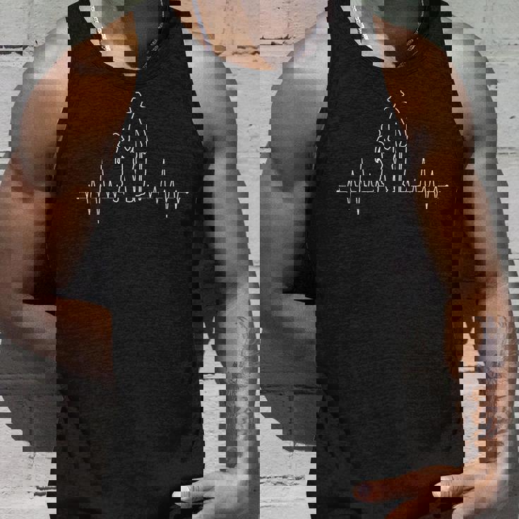 Grandpa & Grandson Heartbeat Partner Look Grandchild & Grandfather タンクトップ 彼への贈り物