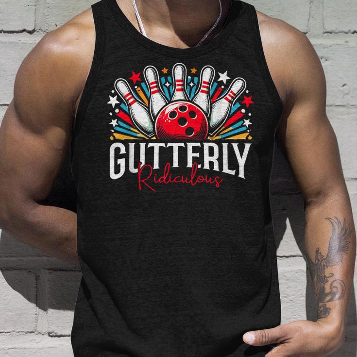 Gutterly とんでもないボーリングスポーツボウラー タンクトップ 彼への贈り物